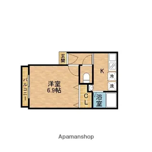 メゾン・ド・ユートピア八幡町【1階】の間取り