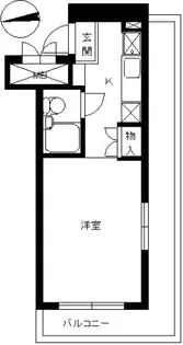 スカイコート綱島第3【1階】の間取り