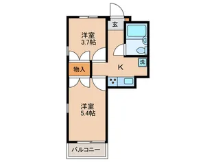 セントヒルズ糀谷【4階】の間取り