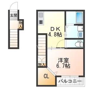 エターナルシー舞子坂【2階】の間取り