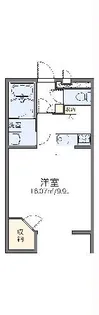 レオパレス未来【1階】の間取り