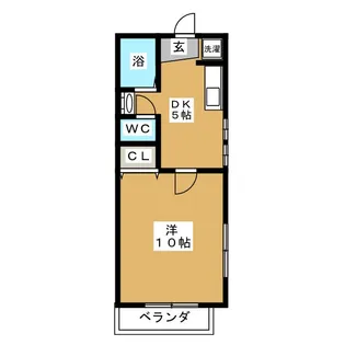 フォレストB【1階】の間取り