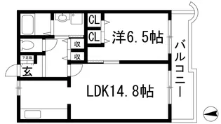 アルビス伊丹千僧9号棟【3階】の間取り