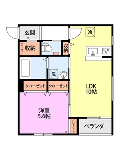 Crest Court I【3階】の間取り