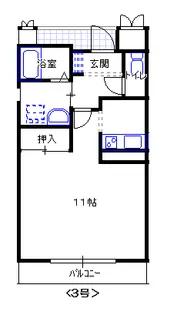 Maison de 東大島(メゾン ド 東大島)【5階】の間取り