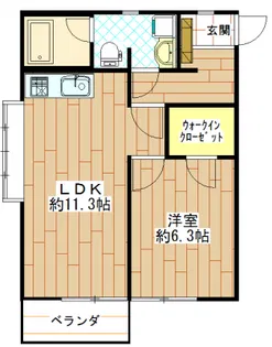 洋光台トレス【3階】の間取り