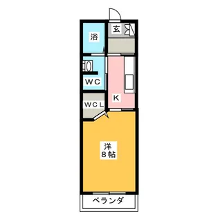 グローリーフォレスト B棟【2階】の間取り