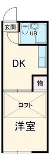 レオパレスリバーワン【2階】の間取り