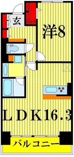 ロイヤルパークスリバーサイド【2階】の間取り