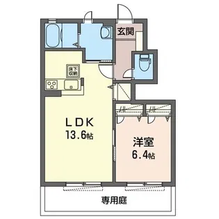 グレイスコートC【1階】の間取り