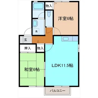 フォンターナS・Y【2階】の間取り