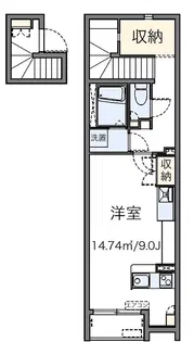 サン ルーベル向原【2階】の間取り