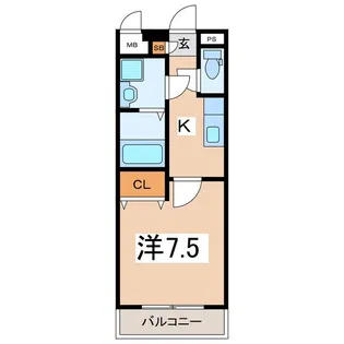 グランド・メゾン甲斐A棟【3階】の間取り