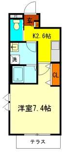 オーク国分寺【1階】の間取り
