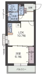 ヴィエント堺屋【1階】の間取り