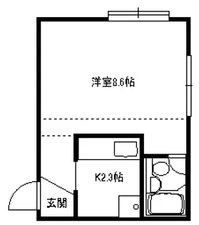 アルファコート【2階】の間取り