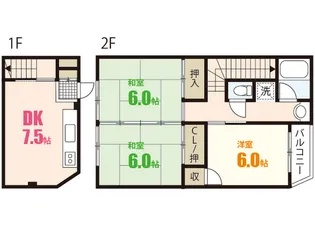 横張ビル【2階】の間取り
