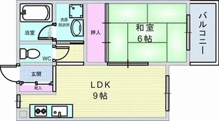 リンデン南桜塚ハイツII【3階】の間取り