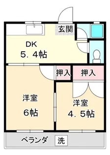 西脇ハイツ【2階】の間取り