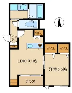 TRYCLE MEJIRO【1階】の間取り