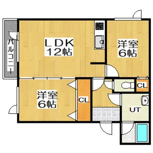 コーポシーラ【3階】の間取り