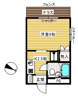 クレッシェンド目黒【1階】の間取り