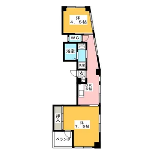 松井ビル【4階】の間取り