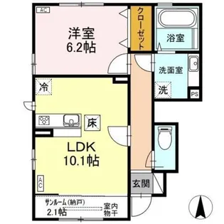 リーガルハイツ【1階】の間取り