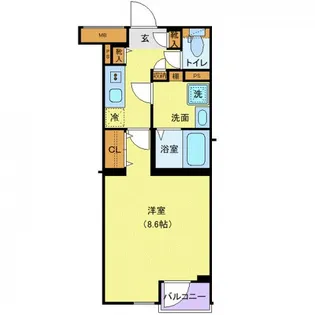 KNOTS東武練馬Sta.【2階】の間取り