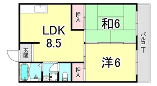 グリーンヒル舞子【3階】の間取り
