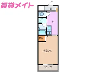 ラフォーレ別名【1階】の間取り
