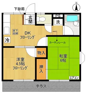 メゾンニューホープ【1階】の間取り