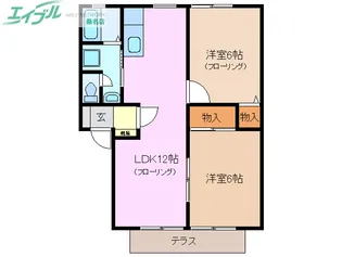コリーナエスペランサ G棟【1階】の間取り