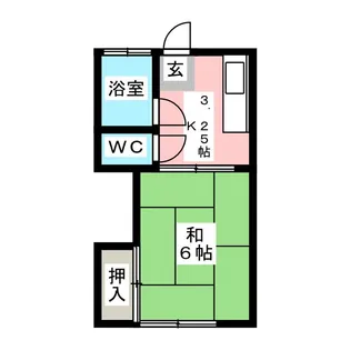 古田荘【2階】の間取り