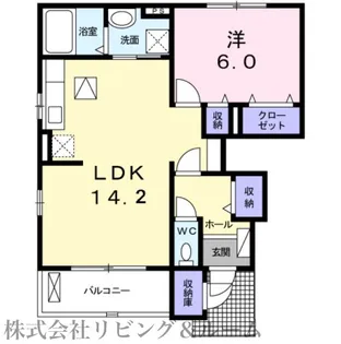 千葉県香取市観音【アパート】の間取り