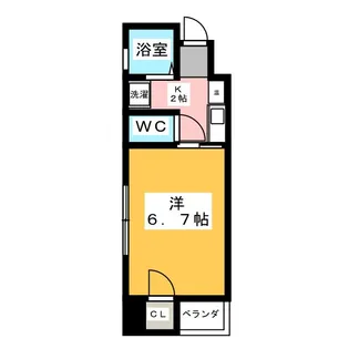 サンアップロイヤルガーデン広小路【2階】の間取り