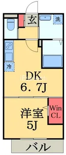 千葉県千葉市中央区葛城1【アパート】の間取り