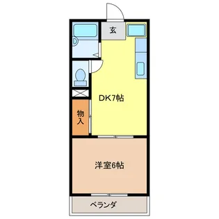 岐阜県岐阜市今嶺1【マンション】の間取り
