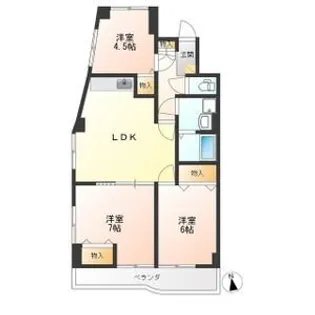 大曽ハイツ【2階】の間取り