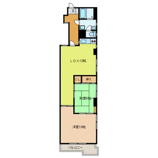 静岡県浜松市中央区平田町【マンション】の間取り