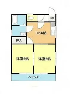 テヅカハイツ【2階】の間取り