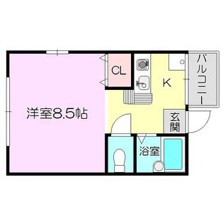 ハウス道正【2階】の間取り
