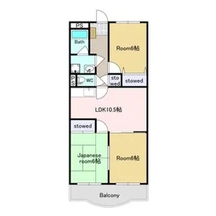 サンライズ田宗【3階】の間取り