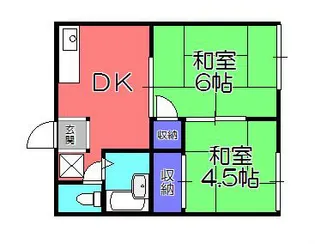 長野ハイブリッジハイツII【2階】の間取り
