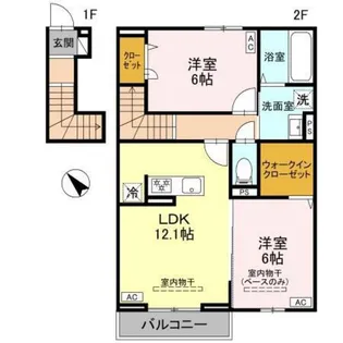 アデル【1階】の間取り