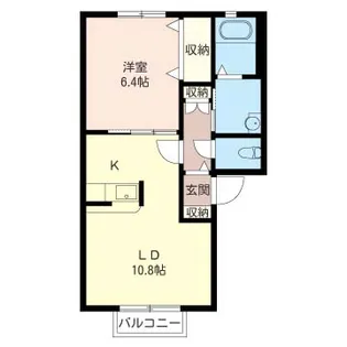ル・クレールD【1階】の間取り