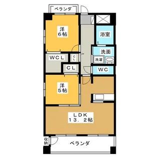 エスポワール【1階】の間取り