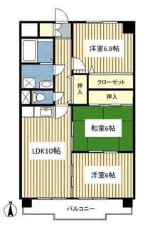 ウッドベル【4階】の間取り