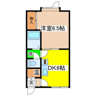 ニューシティ芦野【2階】の間取り