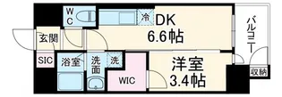エステムコート名古屋新栄IVネスト【12階】の間取り